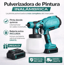 Pistola para pintar eléctrica inalámbrica con doble batería
