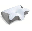 Almofada cervical de espuma viscoelástica - ortopédica de contorno ergonômico 2 em 1